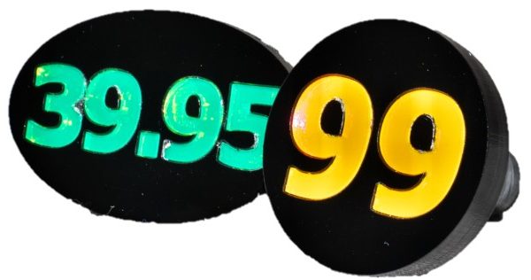 Price Frags (Oval 4 Number)